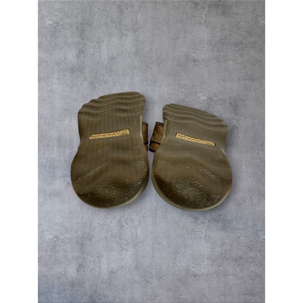 Sperry Top-Sider Thong Sandals Mens 9 Brown STS18178 Leather Flip Flops